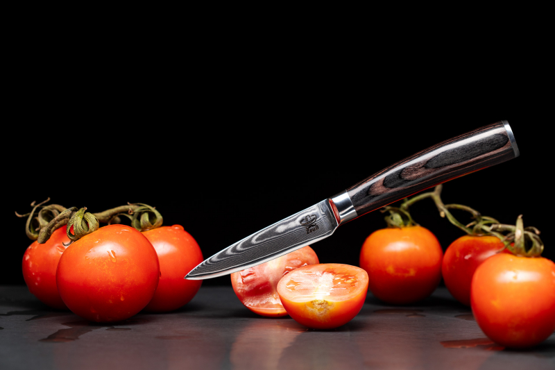 Zeuß Damast-Chefmesser Damastmesser Küchenmesser LH Lifestyle Officemesser aus Damaststahl Profi-Damast-Messer Damast-Küchenmesser